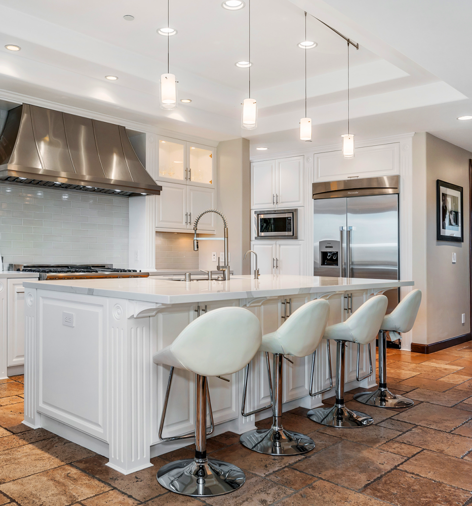 Newly remodeled modern kitch in white