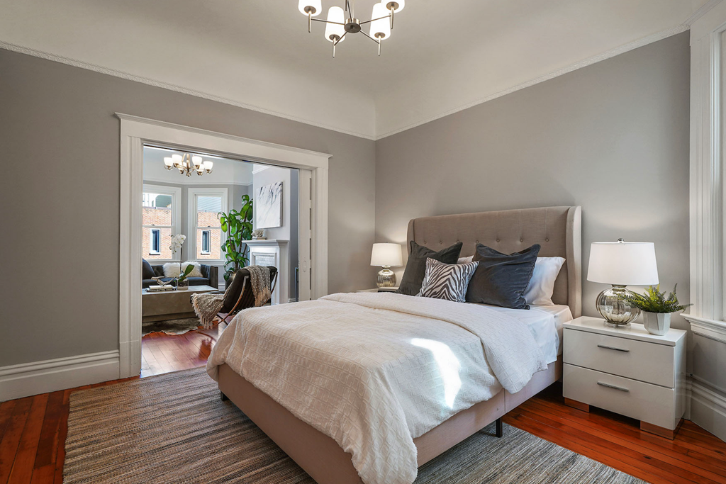 Modern master bedroom remodel