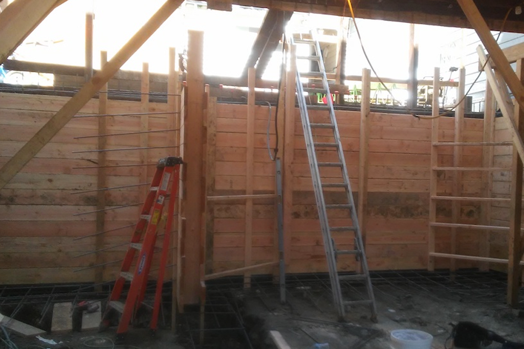 Seismic Retrofitting flooring wall construction